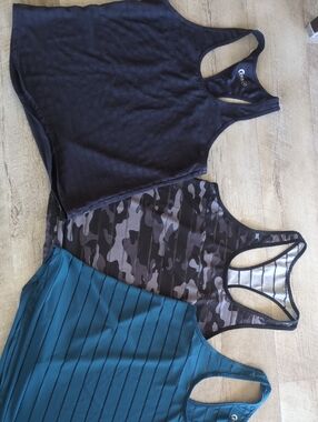 Lot of 3 Zyia Racerback Tanks - Medium